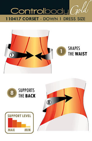 Control Body Boned Corset - Firm Support