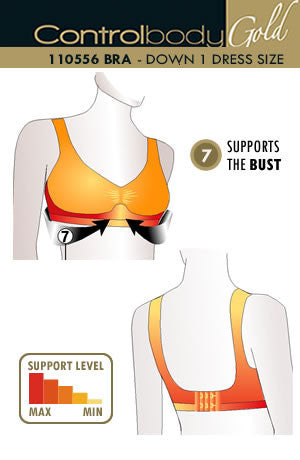 Control Body Bra With Wide Straps - Medium Support