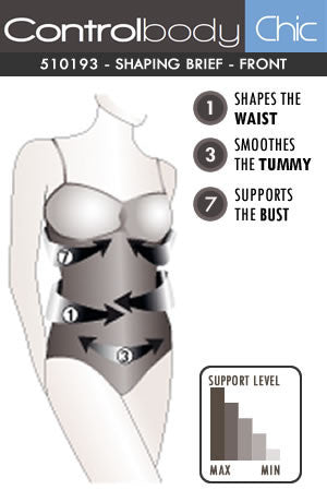 Control Body Fine Straps & Screen Print Lace