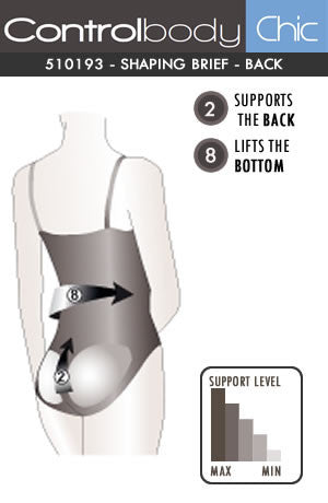 Control Body Fine Straps & Screen Print Lace