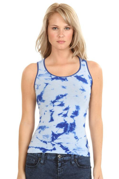 Single Color Tie Dye Tank Top