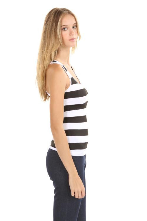 Striped Racerback Tank Top
