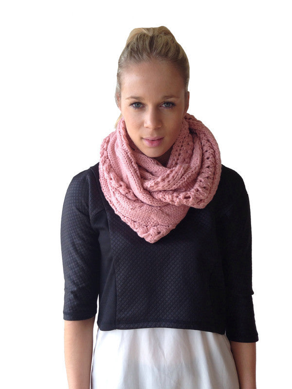 Chunky Knit Infinity Loop Scarf