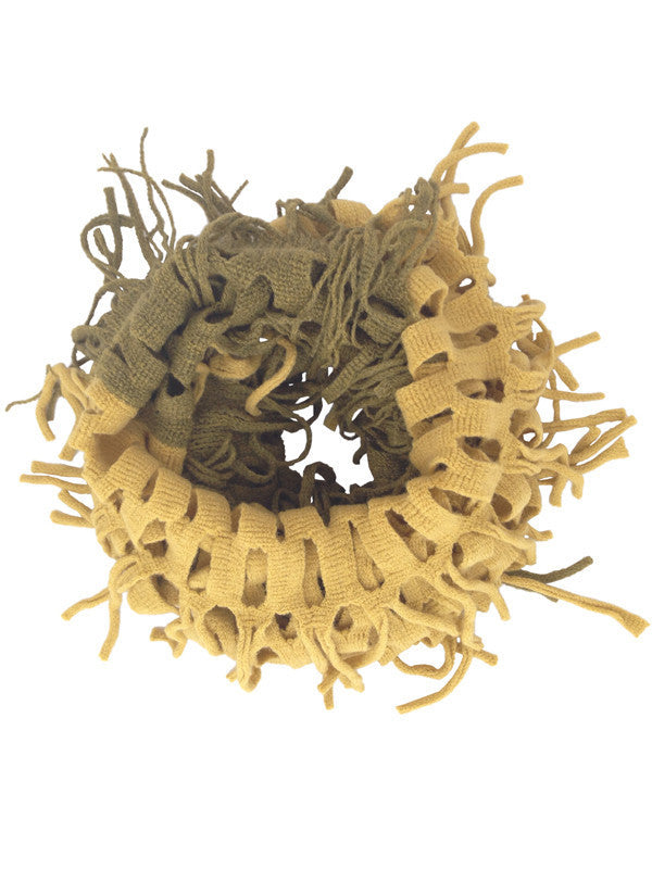 Lattice Fringe Loop Scarf