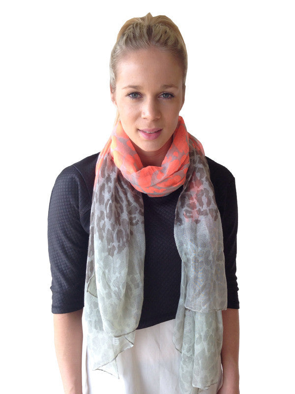 Two-toned Cheetah Scarf