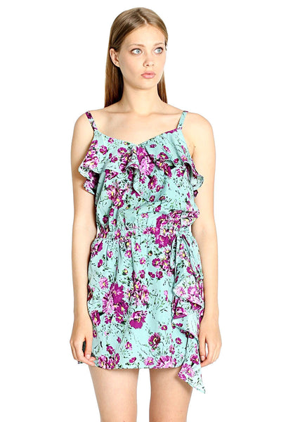 Sage in Ruffles Dress