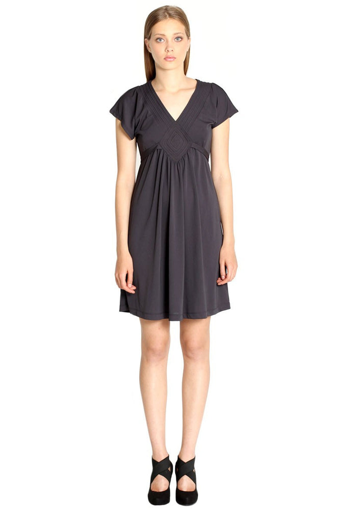 Navy Point Dress