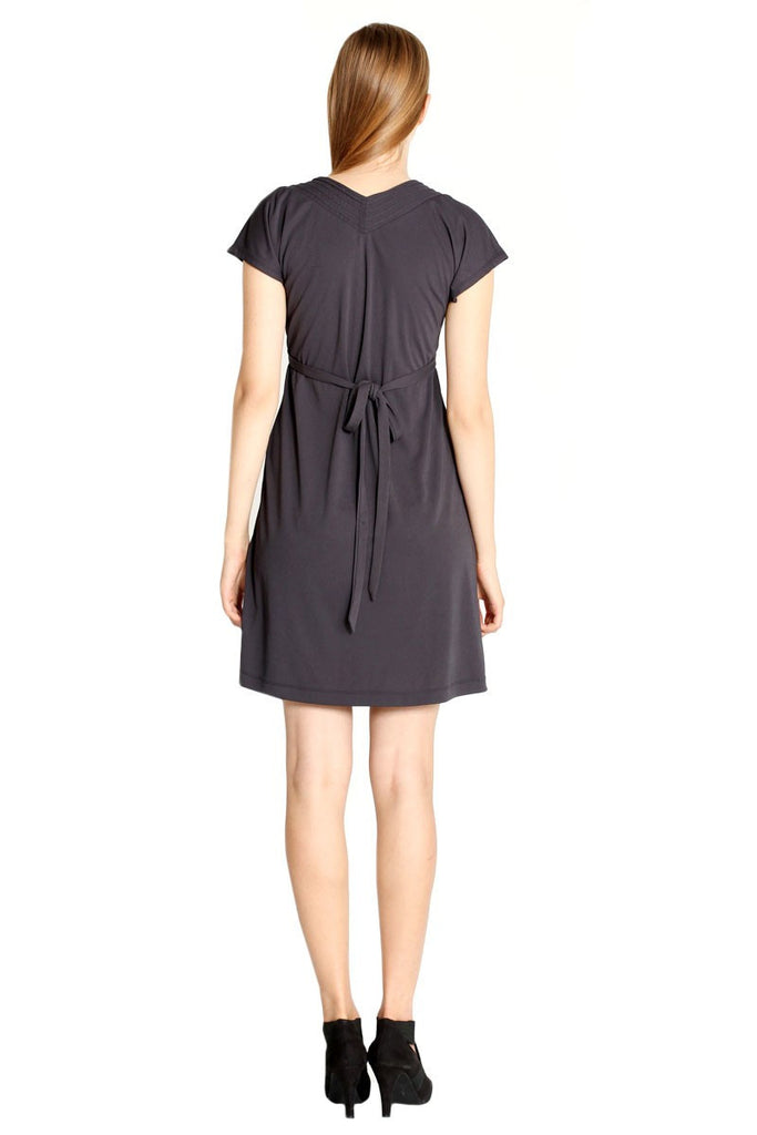 Navy Point Dress