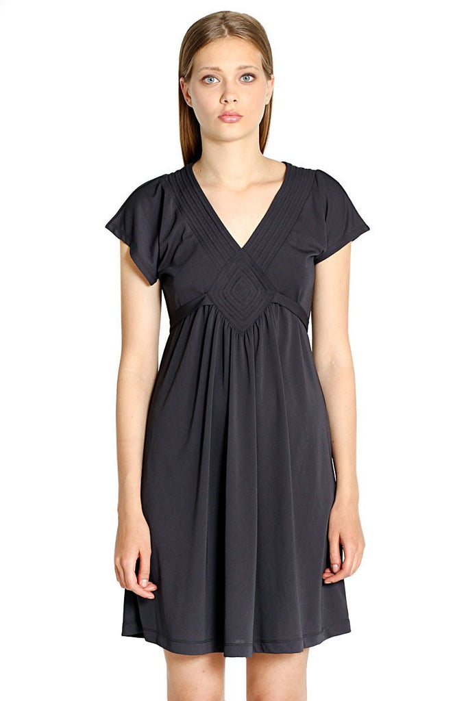 Navy Point Dress