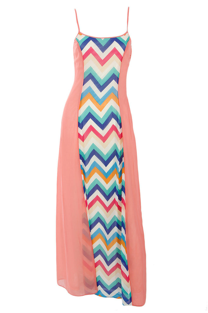 Chevron Column Dress