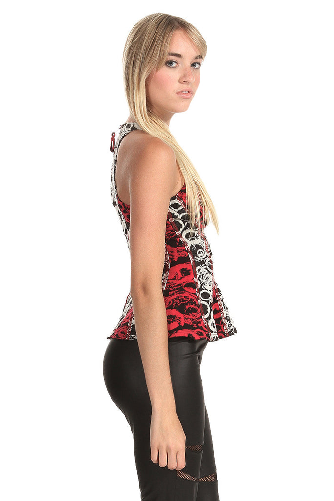 Hard Rock Peplum Top