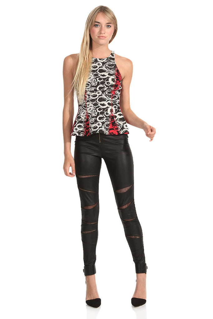 Hard Rock Peplum Top