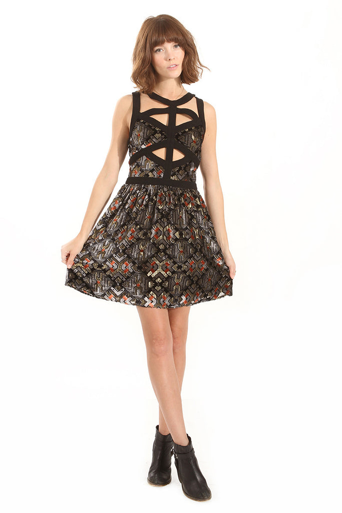 Stained Glass Velvet Dress