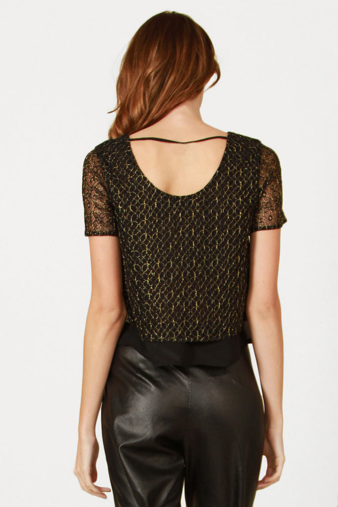Gold Maze Top