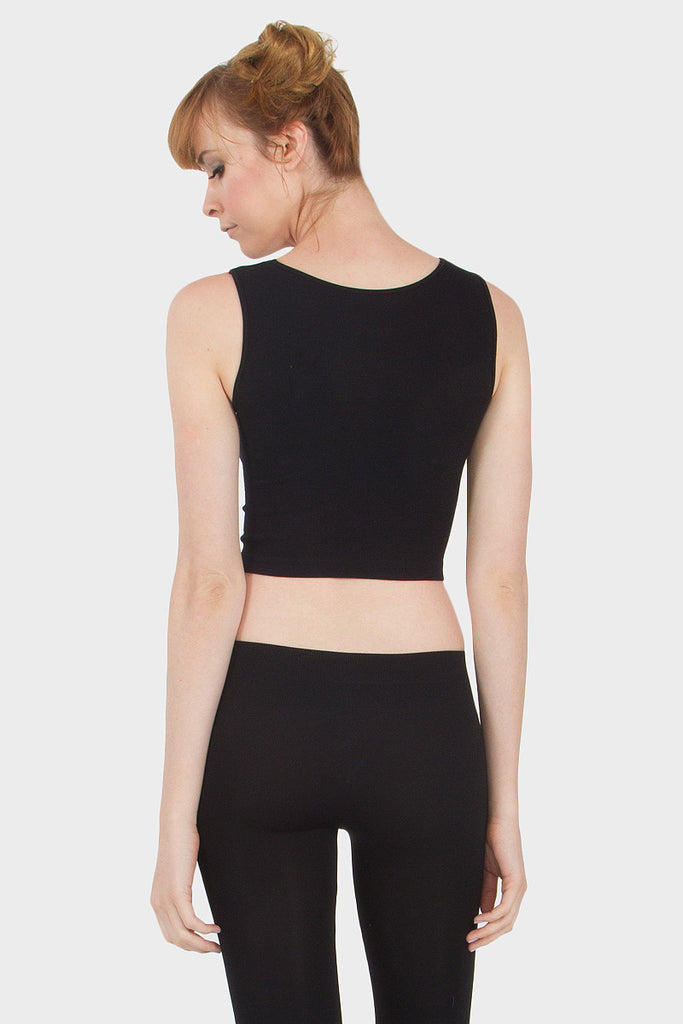 Solid Longer Cropped Tank