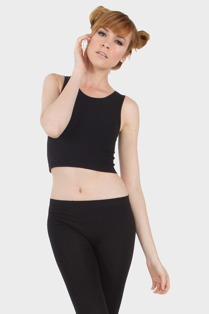 Solid Longer Cropped Tank