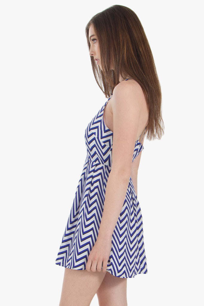 Cobalt Collide Dress