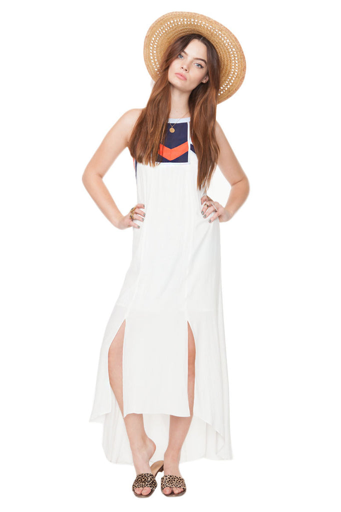 Native Desert Dress White-Multi