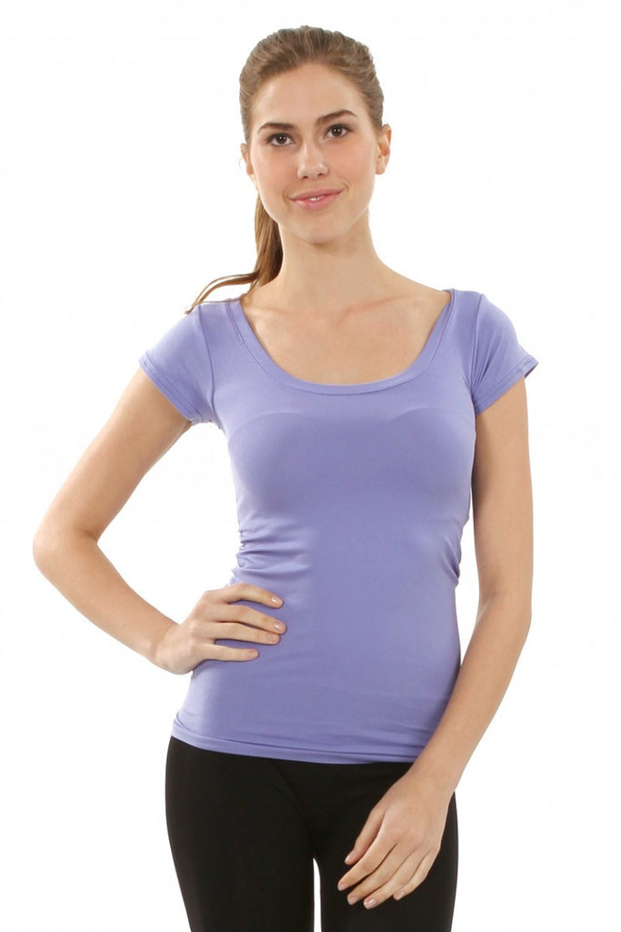 Seamless Cap Sleeve Shirt
