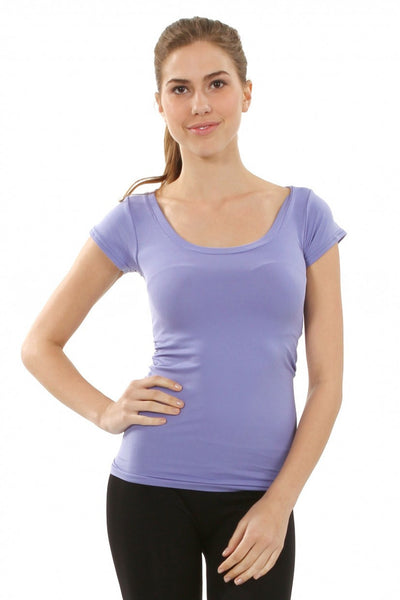 Seamless Cap Sleeve Shirt