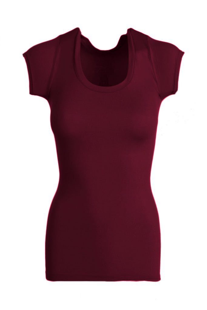 Seamless Cap Sleeve Shirt