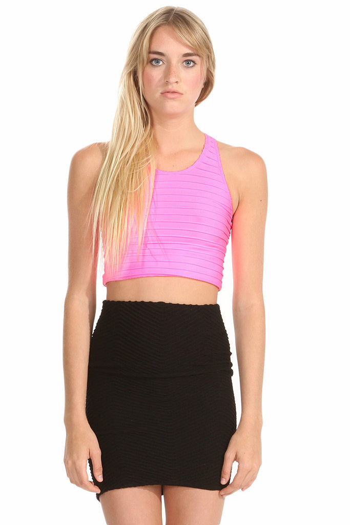 Seamless Ribbed Cropped Tank