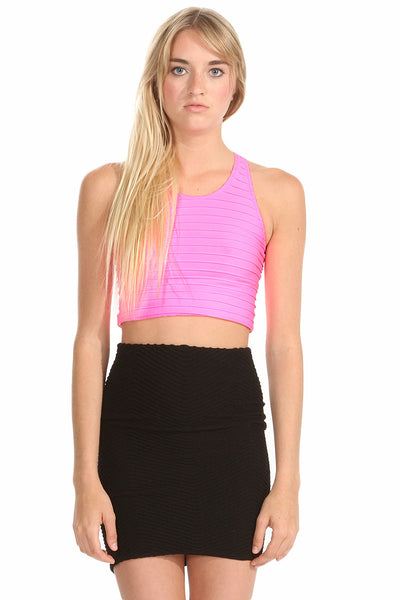 Seamless Ribbed Cropped Tank