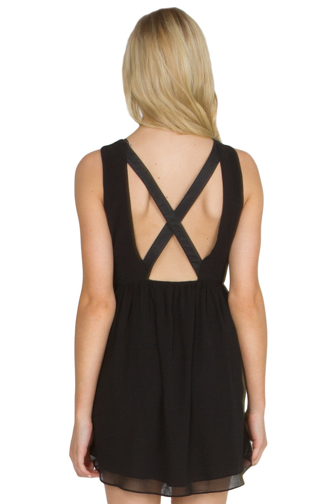 Leather Flower Dress