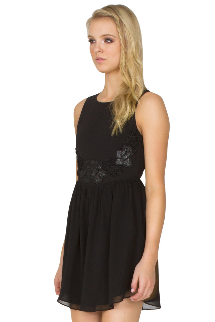 Leather Flower Dress