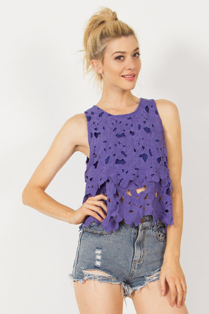 Violet Petals Top